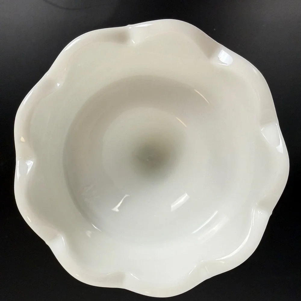 VINTAGE Westmoreland Milk Glass Grape Vine Candlestick Candle Holder White